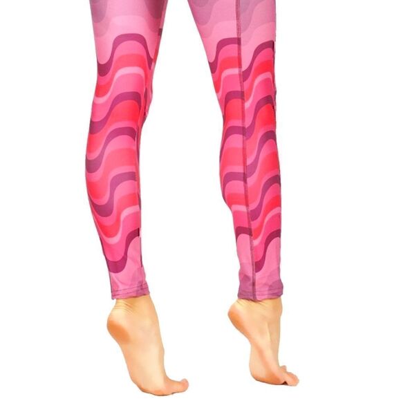 🔟CodeFit Top Trend Unique Wave Ombre Pattern. PINK/PURPLE Size L. Tummy control - Picture 3 of 12
